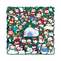 Adesivos De Natal Kawaii Com Papai Noel, Boneco De Neve E Árvore De Natal, 10, 50, 100PCS, Adesivos De Natal Kawaii Com Papai Noel, Boneco De Neve E Árvore De Natal, 10, 50, 100PCS,