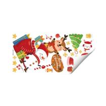 Adesivos De Natal Para Parede Com Tema Animal, Decoração Removível Em PVC Para Quartos, Salas De
