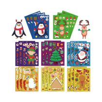 Adesivos De Natal Que Mudam De Rosto 8PCS Para Skate, Caderno, Material De Papelaria Gooka