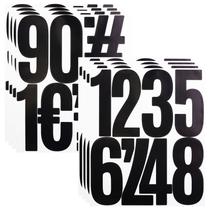 Adesivos de Números CMBBZZY 5 Polegadas Vinil Preto 88 Peças