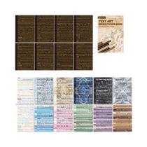 Adesivos De Papelaria Estilo Retrô Com 40 Peças Da Série Arte De Texto Para DIY: Calendário, Diário,