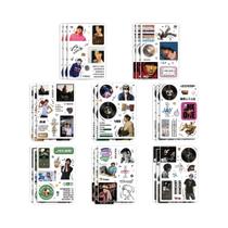 Adesivos De Papelaria Jay Chou Graffiti Collage Música 8 Peças Para Decoração De Celular, Guitarra E