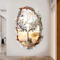 Adesivos de parede 3D Deer Cloud Sky Wallpaper 60x90cm PVC Adesivos de parede 3D Deer Cloud Sky Wallpaper 60x90cm PVC