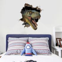 Adesivos de parede 3D Dinosaur Broken Wall Effect PVC 30x60cm Adesivos de parede 3D Dinosaur Broken Wall Effect PVC 30x60cm