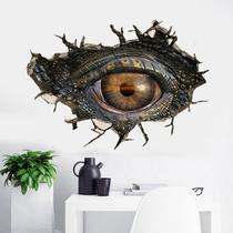Adesivos de parede 3D Dinosaur Eye Broken Wall Effect 50x70cm PVC Adesivos de parede 3D Dinosaur Eye Broken Wall Effect 50x70cm PVC