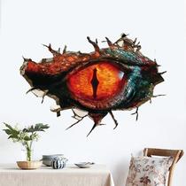 Adesivos de parede 3D Dragon Eye Broken Wall Effect 50x70cm PVC Adesivos de parede 3D Dragon Eye Broken Wall Effect 50x70cm PVC
