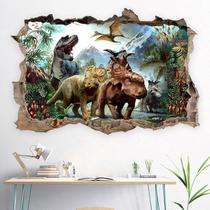 Adesivos de parede 3D Jurassic Dinosaur Prehistoric 60x90cm PVC