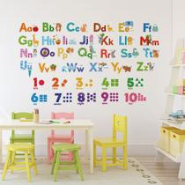 Adesivos de parede Alphabet & Numbers Educational ABC e 123