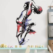 Adesivos de parede Basketball Dunk removíveis 30x90cm PVC Adesivos de parede Basketball Dunk removíveis 30x90cm PVC