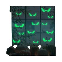 Adesivos de Parede Brilhantes de Halloween - Decoração Luminosa para Janelas
