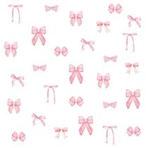 Adesivos de parede CasaPopz Bow Coquette Pink Heart x84