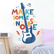 Adesivos de parede Colorful Guitarra MAKE SOME NOISE PVC 30x90cm Adesivos de parede Colorful Guitarra MAKE SOME NOISE PVC 30x90cm