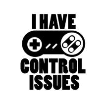 Adesivos de parede: controlador de jogo retrô Tenho problemas de controle”
