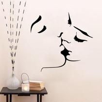 Adesivos de parede Creative Couple Kissing Modern Line Art 57x55cm Adesivos de parede Creative Couple Kissing Modern Line Art 57x55cm