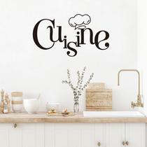 Adesivos de parede Cuisine Kitchen Chef Hat PVC 24x60cm Remover