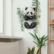 Adesivos de parede Cute Panda Adorable Baby com bambu 30x40cm