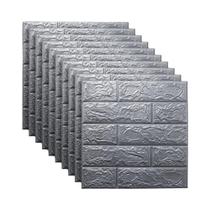 Adesivos De Parede De Espuma 3D À Prova D'água, Autoadesivos, Descascar E Colar, Papel De Parede De