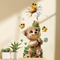 Adesivos de parede, desenhos animados, ursos e pássaros, PVC, 30x90cm, quarto infantil Adesivos de parede, desenhos animados, ursos e pássaros, PVC, 30x90cm, quarto infantil