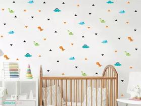 Adesivos De Parede Dinossauros E Triangulos