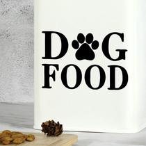 Adesivos de parede, etiqueta de comida para cães, desenho animado, PVC, 15x20cm