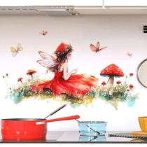 Adesivos de parede Fairy and Butterfly Cartoon Garden Design