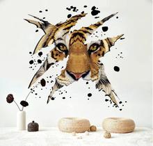 Adesivos de parede Fierce Tiger PVC autoadesivos 45x45cm Adesivos de parede Fierce Tiger PVC autoadesivos 45x45cm