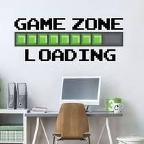 Adesivos de parede Game Zone Loading Pixel Style 60x30cm PVC Adesivos de parede Game Zone Loading Pixel Style 60x30cm PVC