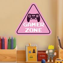 Adesivos de parede Gamer Zone Pink Triangle Game Controller Adesivos de parede Gamer Zone Pink Triangle Game Controller