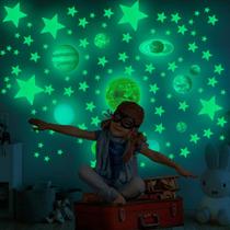 Adesivos de parede Glow in The Dark Stars para teto, 525 peças de decalques de parede autoadesivos removíveis brilhantes com planetas, estrelas e lua para meninas, meninos, crianças, roupa de cama faça você mesmo, quarto, decoração de quarto - - Adesivos de parede Glow in The Dark Stars para teto, 525 peças de decalques de parede autoadesivos removíveis brilhantes com planetas, estrelas e lua para meninas, meninos, crianças, roupa de cama faça você mesmo, quarto, decoração de quarto - -