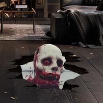 Adesivos de parede Halloween Zombie 3D Bloody Skull Wallpaper Adesivos de parede Halloween Zombie 3D Bloody Skull Wallpaper