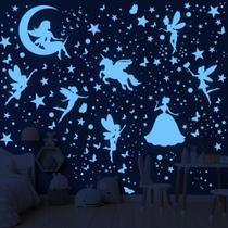 Adesivos de parede Humimdery Glow in The Dark Stars Unicorn Fairy