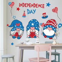 Adesivos de parede Independence Day Gnome PVC 30x40cm 3 folhas