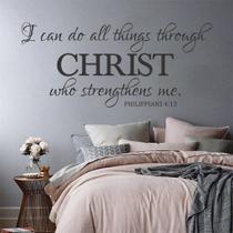 Adesivos de parede Inspirational Christian I Can Do All Things Adesivos de parede Inspirational Christian I Can Do All Things