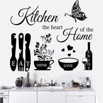 Adesivos de parede Kitchen Quote Eat Drink Love Enjoy 30x90cm