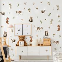 Adesivos de parede Ladinimo Woodland Animal Nursery Decalques Adesivos de parede Ladinimo Woodland Animal Nursery Decalques