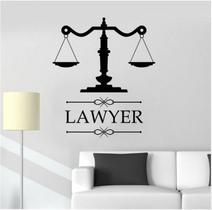 Adesivos de parede Lawyer Scales of Justice Design 42x48cm PVC Adesivos de parede Lawyer Scales of Justice Design 42x48cm PVC