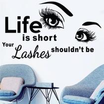 Adesivos de parede Life is Short Inspirational Quote 42x57cm Adesivos de parede Life is Short Inspirational Quote 42x57cm