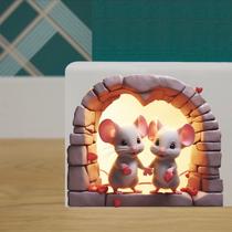 Adesivos de parede Loveable Mouse Cute Heart Shape Design Adesivos de parede Loveable Mouse Cute Heart Shape Design