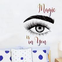 Adesivos de parede Magic Quote Eye Eyelash Eyebrow PVC 39x60cm Adesivos de parede Magic Quote Eye Eyelash Eyebrow PVC 39x60cm