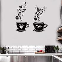 Adesivos de parede Modern Coffee Cup PVC 30x60cm 2 folhas Adesivos de parede Modern Coffee Cup PVC 30x60cm 2 folhas