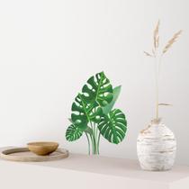 Adesivos de parede Monstera Leaf Green Tropical PVC 22x29cm