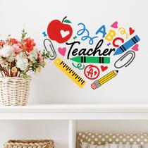 Adesivos de parede para professores, sala de aula, material escolar, 29x30cm, PVC Adesivos de parede para professores, sala de aula, material escolar, 29x30cm, PVC