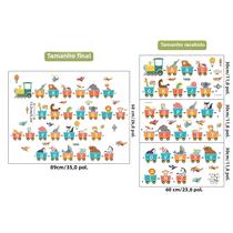 Adesivos de Parede para Quarto Infantil - Animais, Trem, Alfabeto e Letras