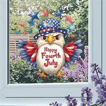 Adesivos de parede Patriotic Bald Eagle 4 de julho 36x32cm