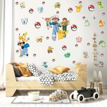 adesivos de parede pokémon personagens desenhos animes