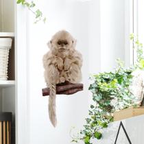 Adesivos de parede ROFARSO Lifelike Cute Fluffy Monkey Animal Adesivos de parede ROFARSO Lifelike Cute Fluffy Monkey Animal