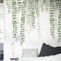 Adesivos de parede sacinora Green Leaves Hanging Vine Art Decalques