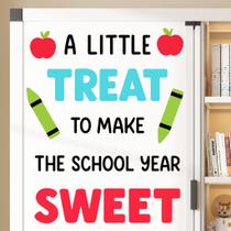 Adesivos de parede School Quote Sweet Treat PVC 19,5 x 15 cm