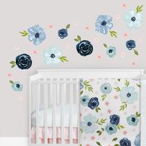 Adesivos de parede Sweet Jojo Designs em aquarela floral Adesivos de parede Sweet Jojo Designs em aquarela floral