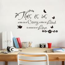 Adesivos de parede This is Us Inspirational Quote Decalques em vinil